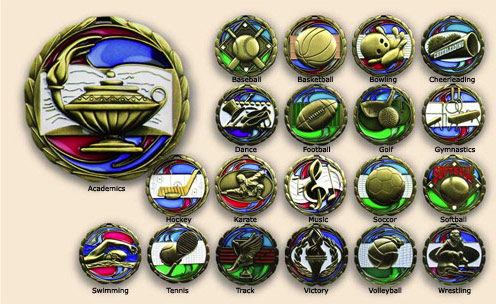 Stock 2.5" Die Cast Suncatcher Medals